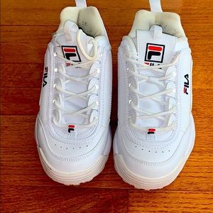 White women’s Filas